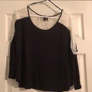Knit and lace top from Forever 21